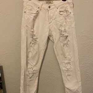 Ripped white Lucky Jeans